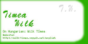 timea wilk business card